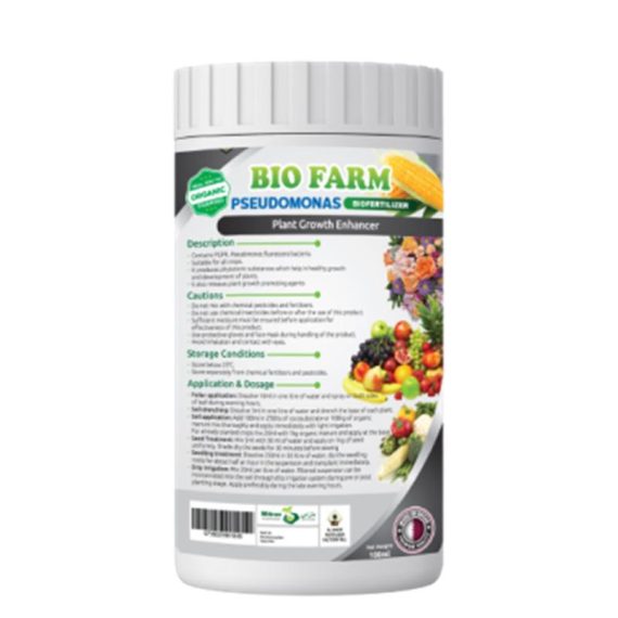 BIO FARM PSEUDOMONAS (BIO FERTILIZER) 100G BOTTLE