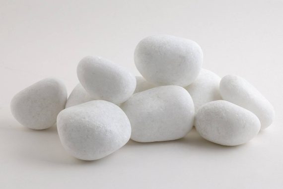 Snow white Pebbles 3-5cm 20kg bag